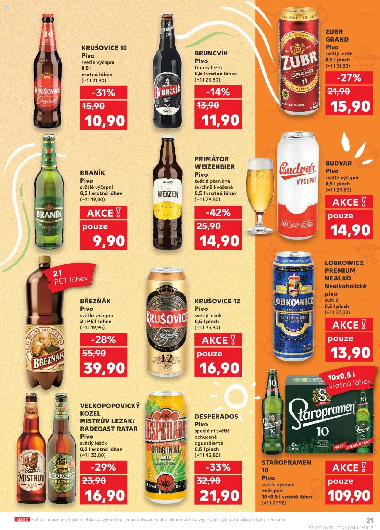 Kaufland leták - Kolín od 28.05.2025 | Strana: 21 | Produkty: Staropramen 10, Březňák, Plech, Krušovice