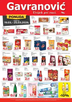 Katalog Gavranović - Pregled kataloga iz trgovine Gavranović, vrijedi od 19.03.2026 | Stranica: 3 | Proizvodi: Jaja, Kukuruz, Barilla, Čokolino
