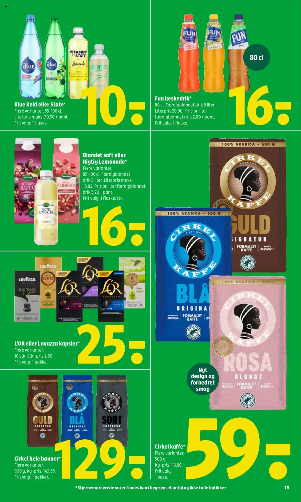 Coop 365 Tilbudsavis gyldig fra 19.06.2025 | Side: 19 | Produkter: Rabarber, Kaffe, Juice, Ananas
