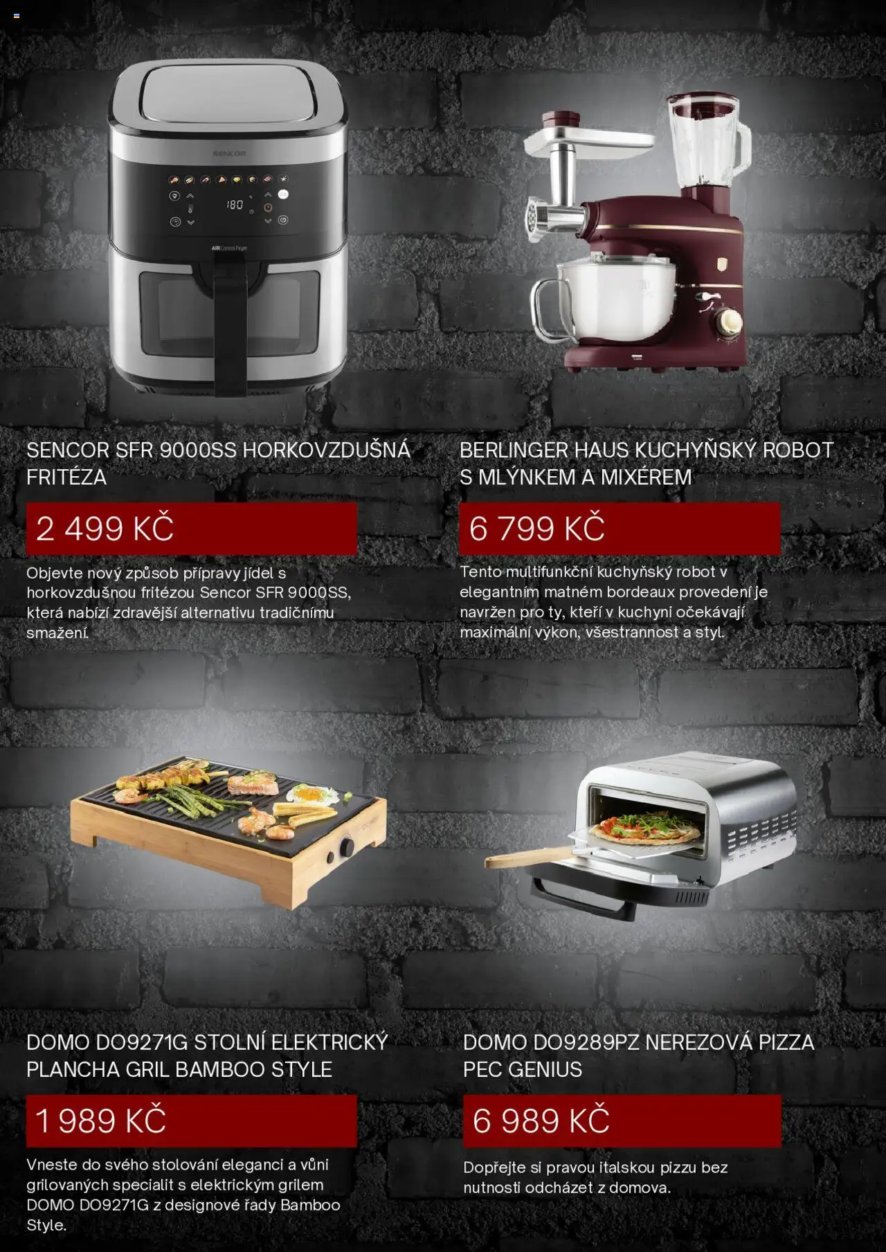 4home.cz nabídka od 20.08.2025 | Strana: 4 | Produkty: Kuchyňský robot, Pec, Gril, Fritéza
