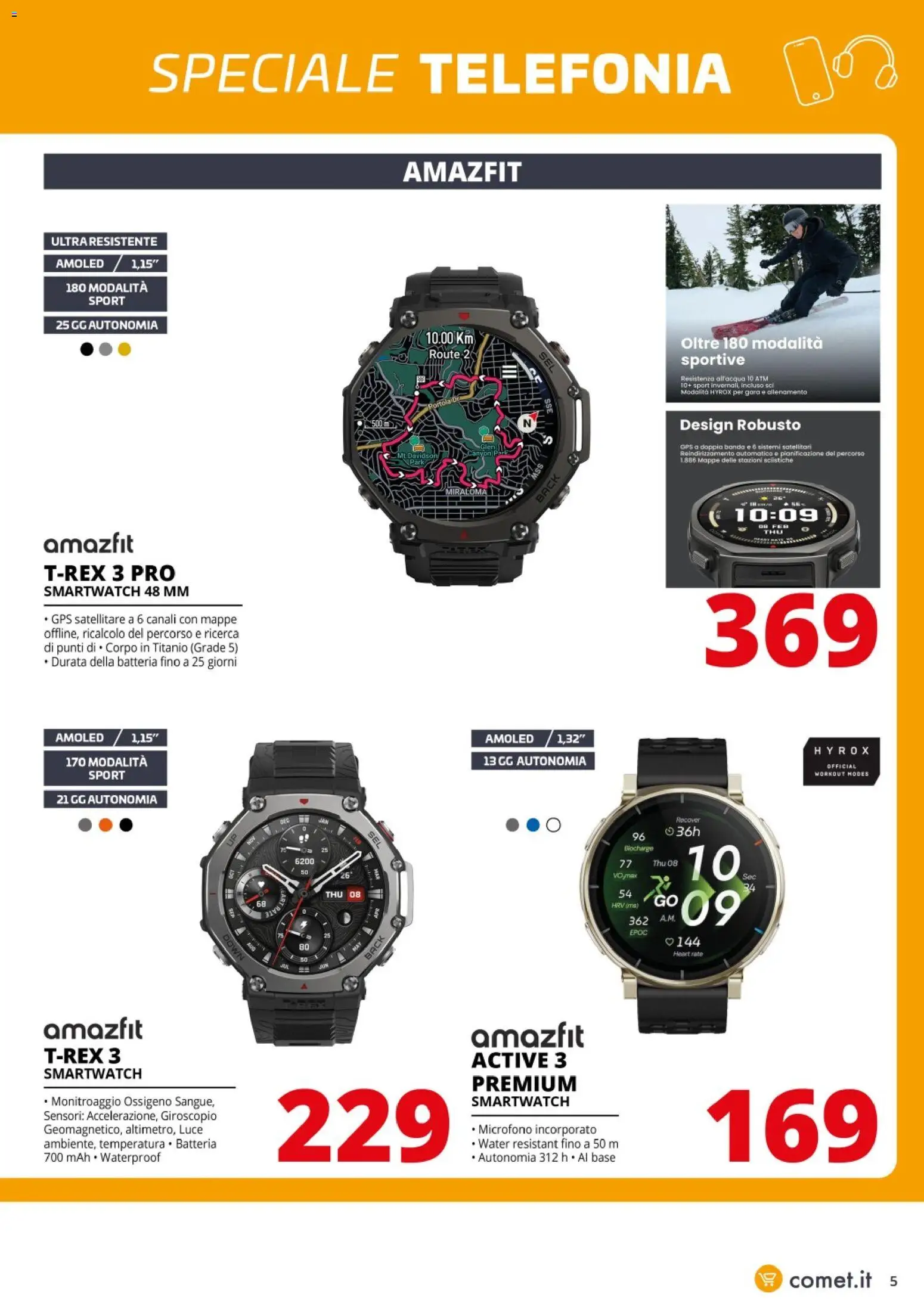 Volantino Comet del 24.04.2026 | Pagina: 5 | Prodotti: Satellitare, Microfono, Smartwatch, Batteria