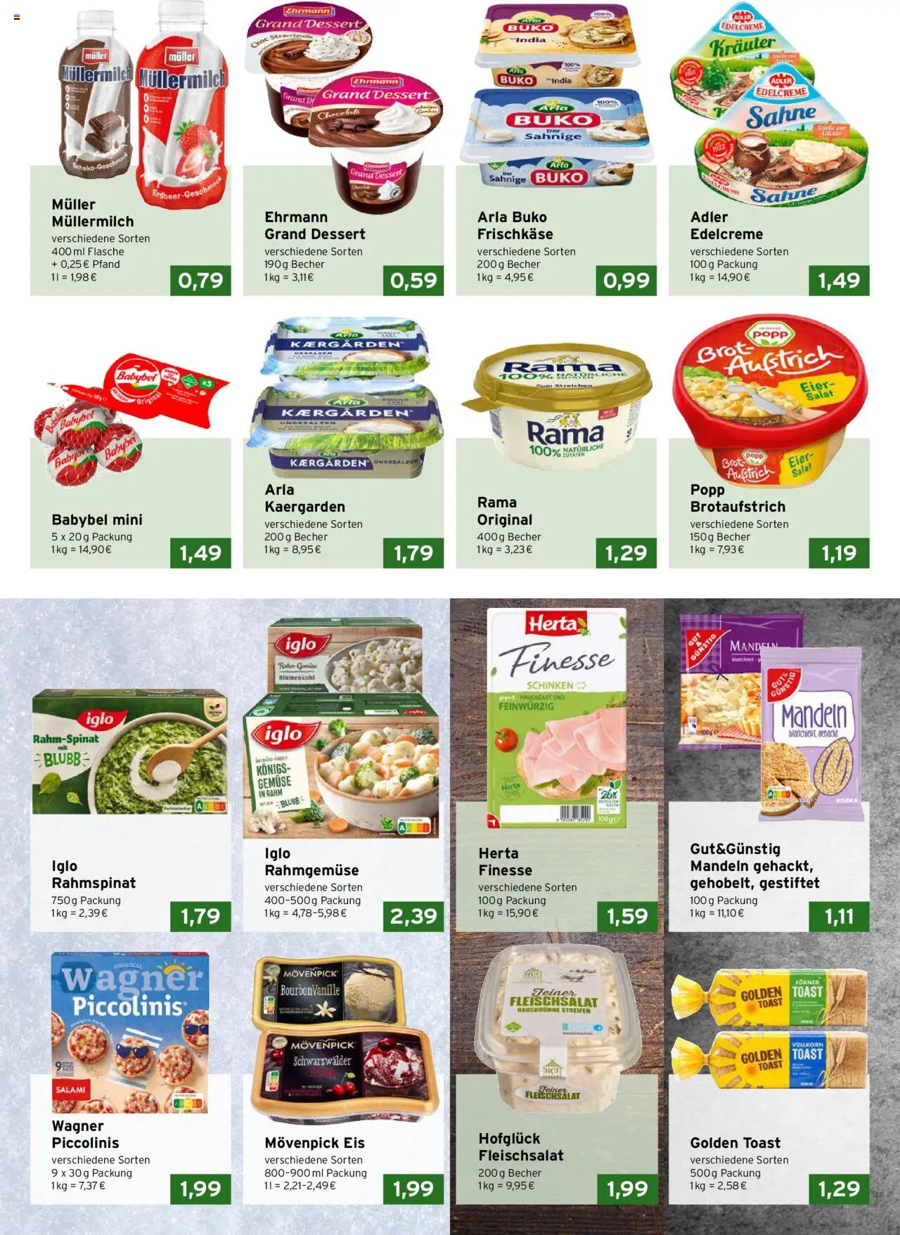 CAP Markt Prospekt – gültig ab 20.10.2025 | Seite: 2 | Produkte: Toast, Iglo, Movenpick eis, Sahne