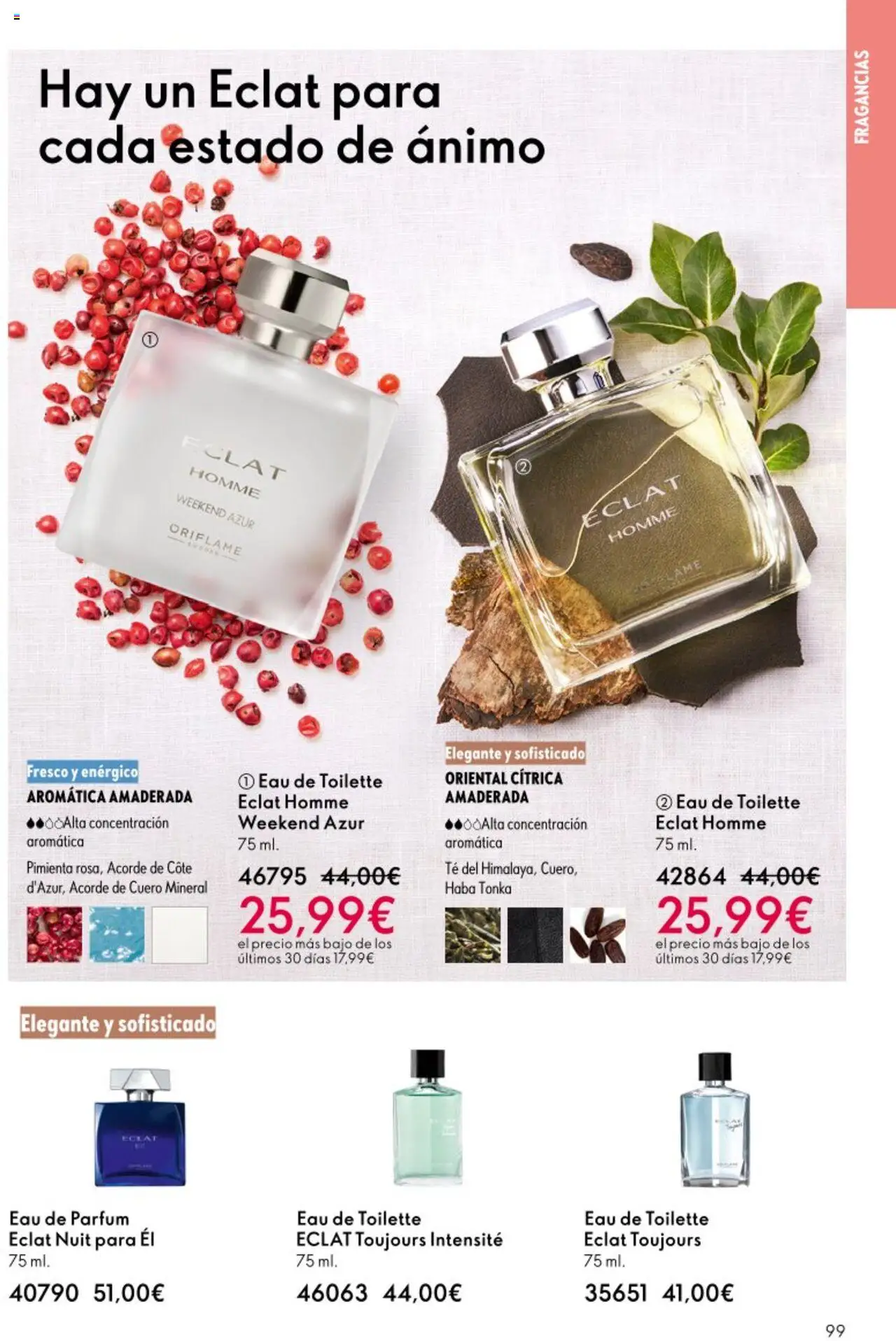 Oriflame - Catálogo Campaña 13 │ válido desde el 14.09.2025 | Página: 99 | Productos: Eau de toilette, Té, Eau de parfum