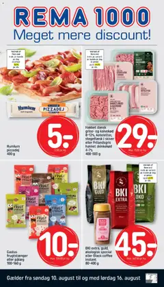 Eksempel på tilbudsavis Rema 1000 - Tilbudsavis fra butik Rema 1000 gyldig fra 10.08.2025