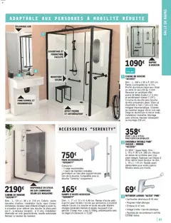 Brico E.Leclerc - Prévisualisation de Brico E.Leclerc - Guide aménagement intérieur valide à partir de 06.01.2026 | Page: 61 | Produits: Meuble, Laque, Lavabo, Miroir