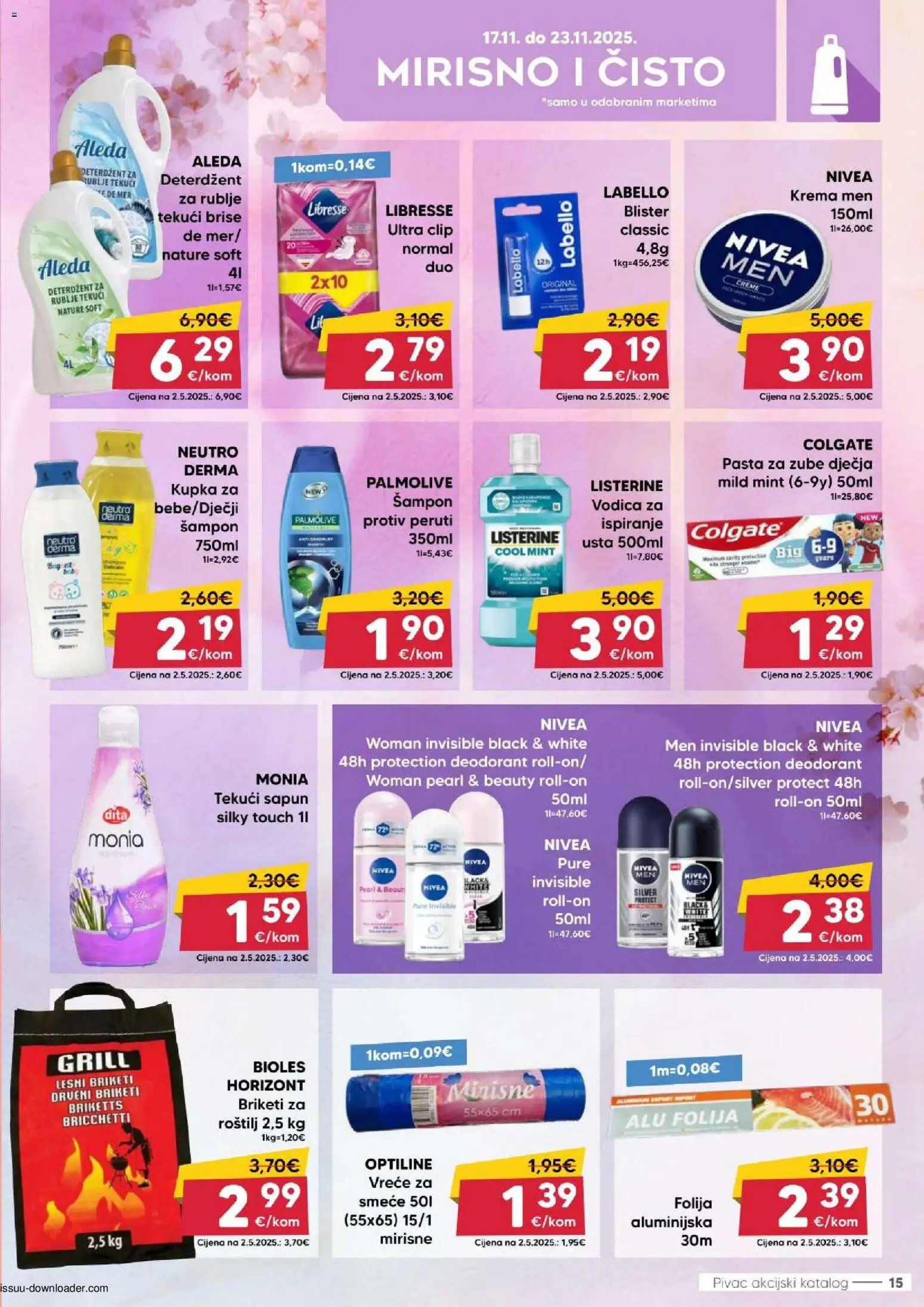 Pivac katalog | vrijedi od 17.11.2025 | Stranica: 15 | Proizvodi: Roštilj, Šampon, Krema, Tekući deterdžent