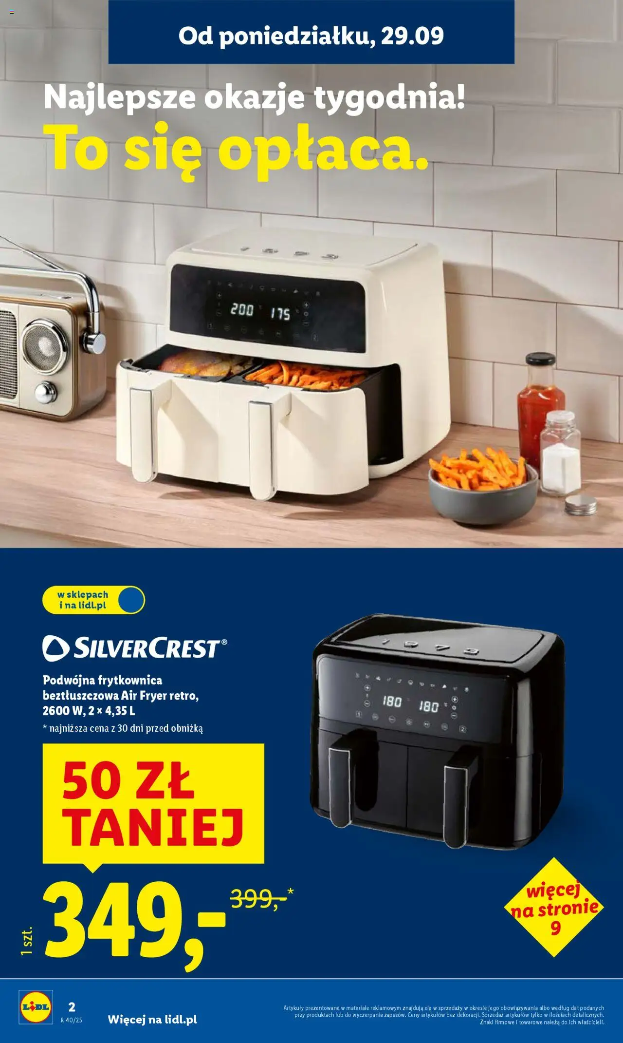 Lidl Katalog od 29.09.2025 | Strona: 6 | Produkty: Frytkownica, Frytkownica beztłuszczowa