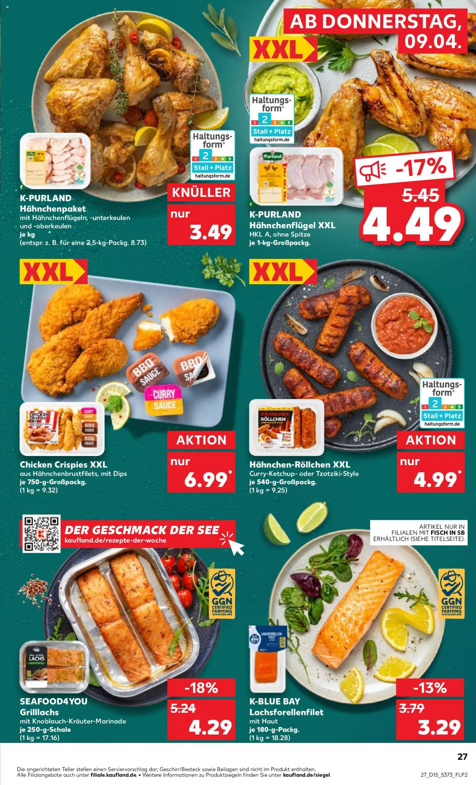 Kaufland Prospekt Hamburg	 – gültig ab 09.04.2026 | Seite: 27 | Produkte: Fisch
