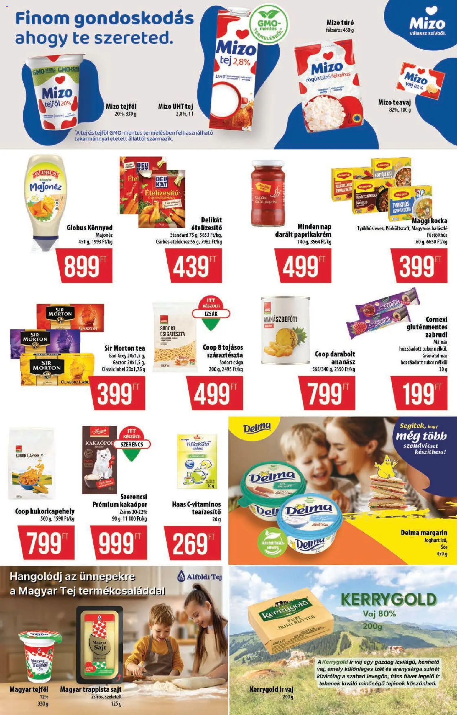 COOP Szolnok akciós ujság - amely érvényes a következő dátumtól: 30.10.2025 | Oldal: 9 | Termékek: Leveskocka, Gluténmentes, Száraztészta, Túró