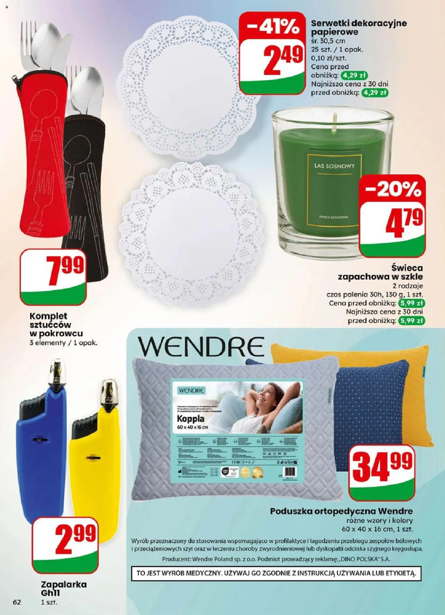 Dino Gazetka od 14.01.2026 | Strona: 62 | Produkty: Poduszka, Poduszka ortopedyczna