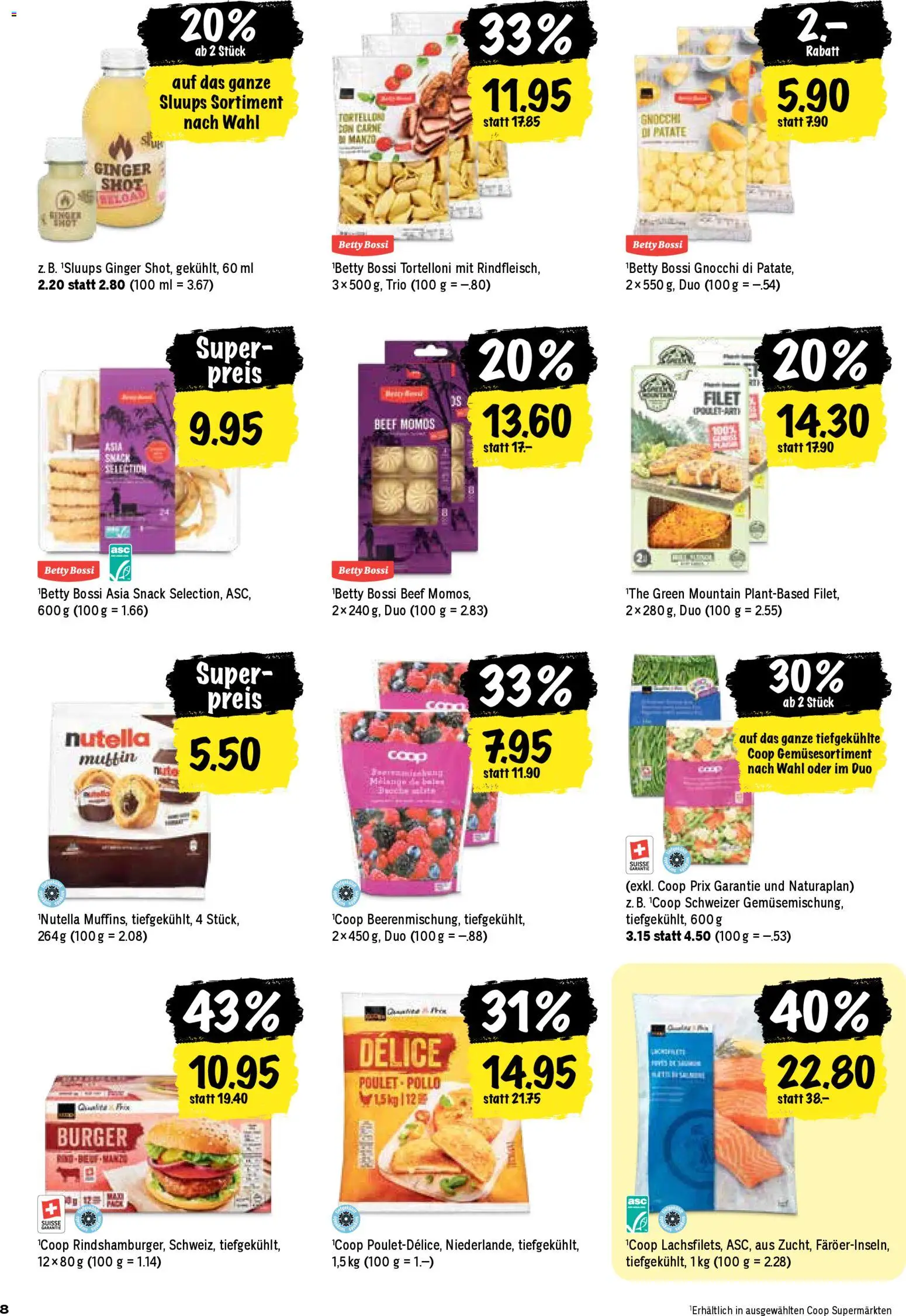 Coop Aktionen – gültig ab 12.02.2026 | Seite: 8 | Produkte: Burger, Spabad