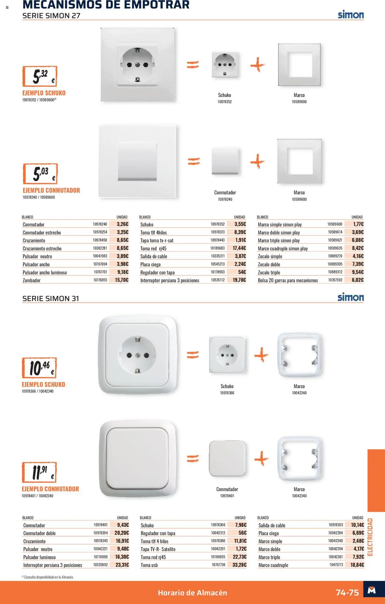 Obramat - Pamplona  │ válido desde el 10.10.2025 | Página: 75 | Productos: Cable, Satélite, USB, Marco