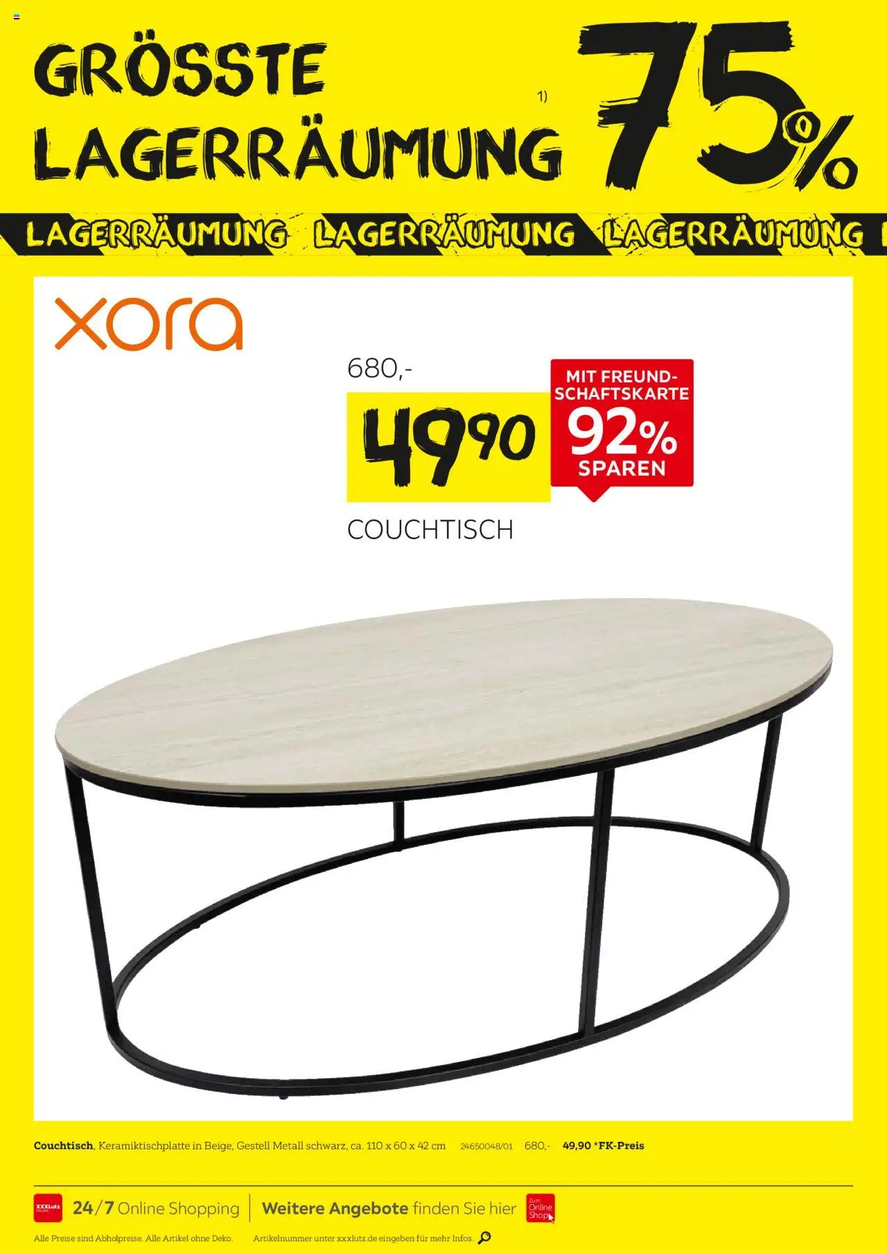 XXXL Lutz Prospekt 	 - gültig ab dem 25.08.2025 | Seite: 6 | Produkte: Couchtisch
