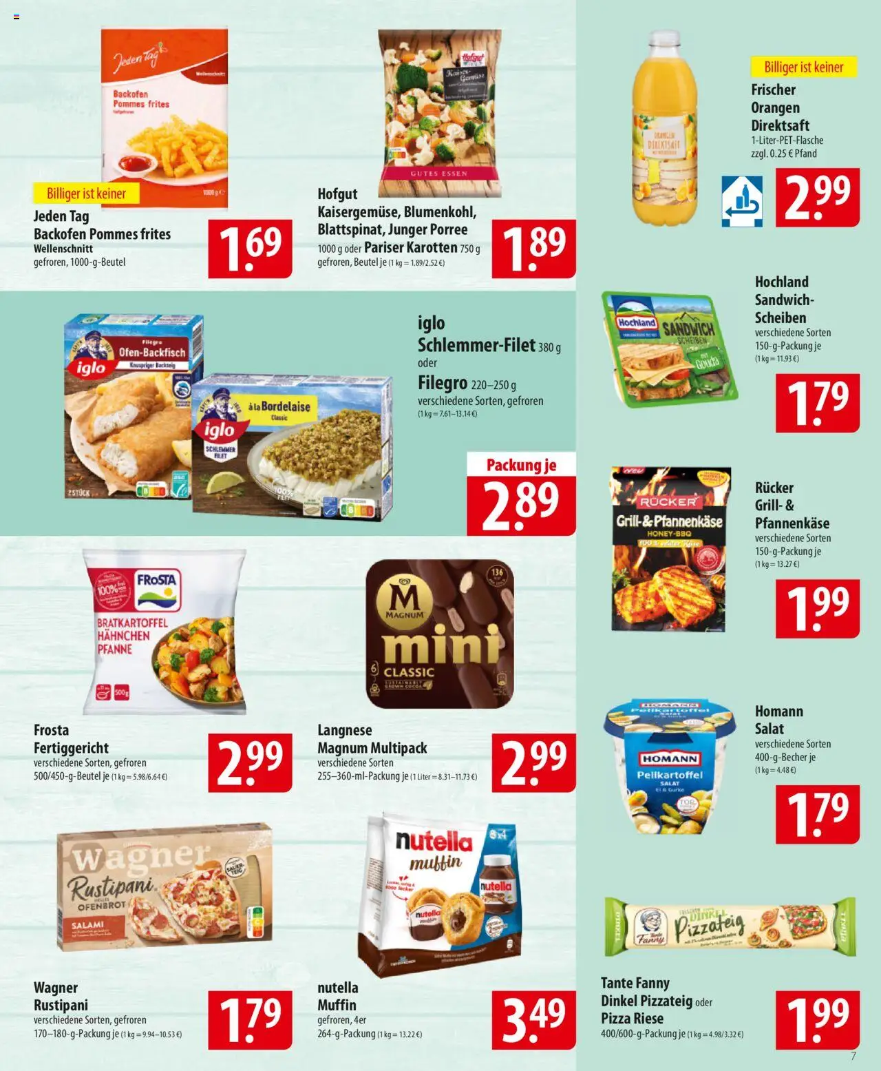 Famila Prospekt 	 - gültig ab dem 18.08.2025 | Seite: 7 | Produkte: Hahnchen, Gouda, Pommes frites, Gemüse