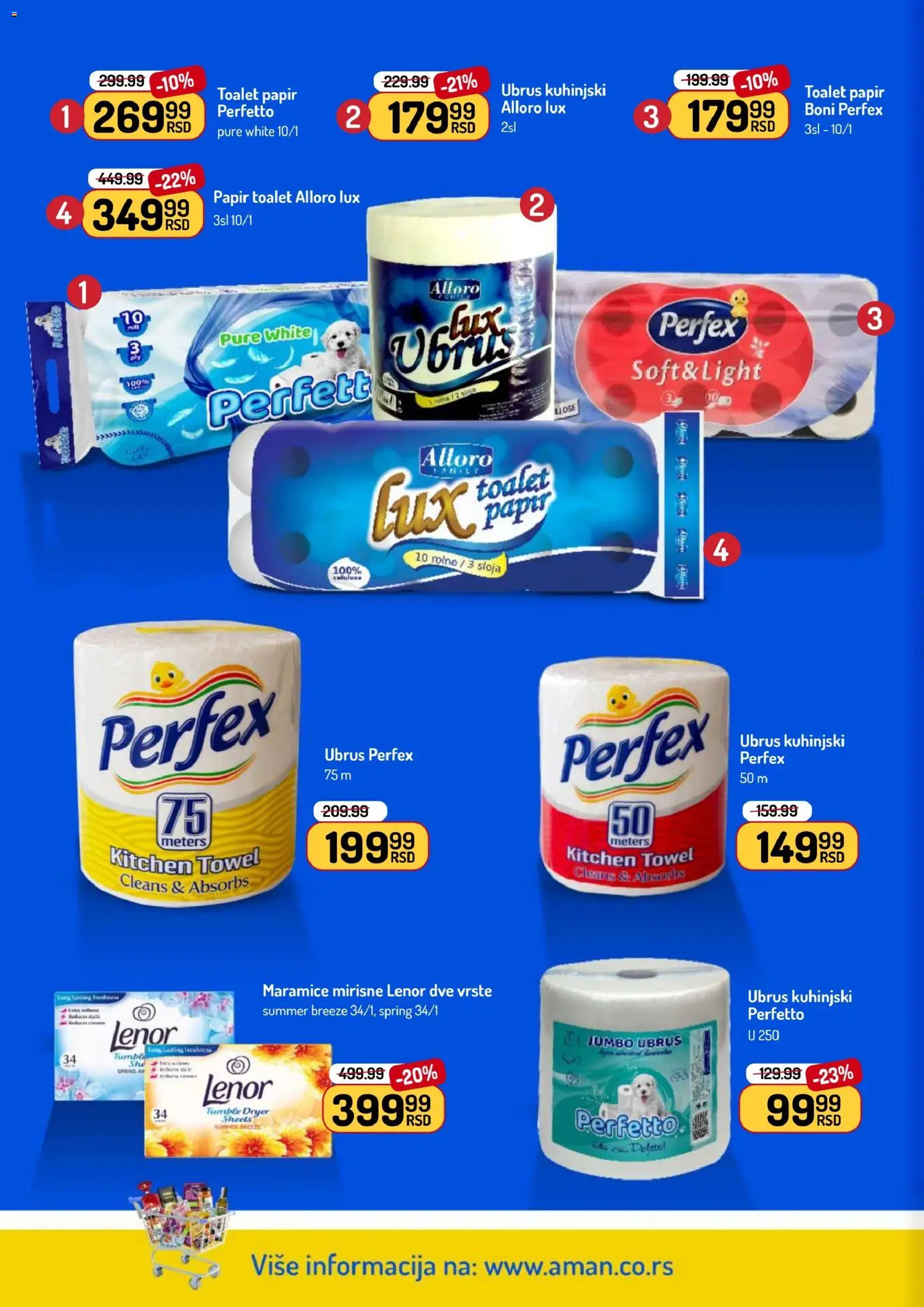 Aman katalog - važi od 16.03.2026 | Strana: 44 | Proizvode: Lenor, Toalet papir, Ubrus