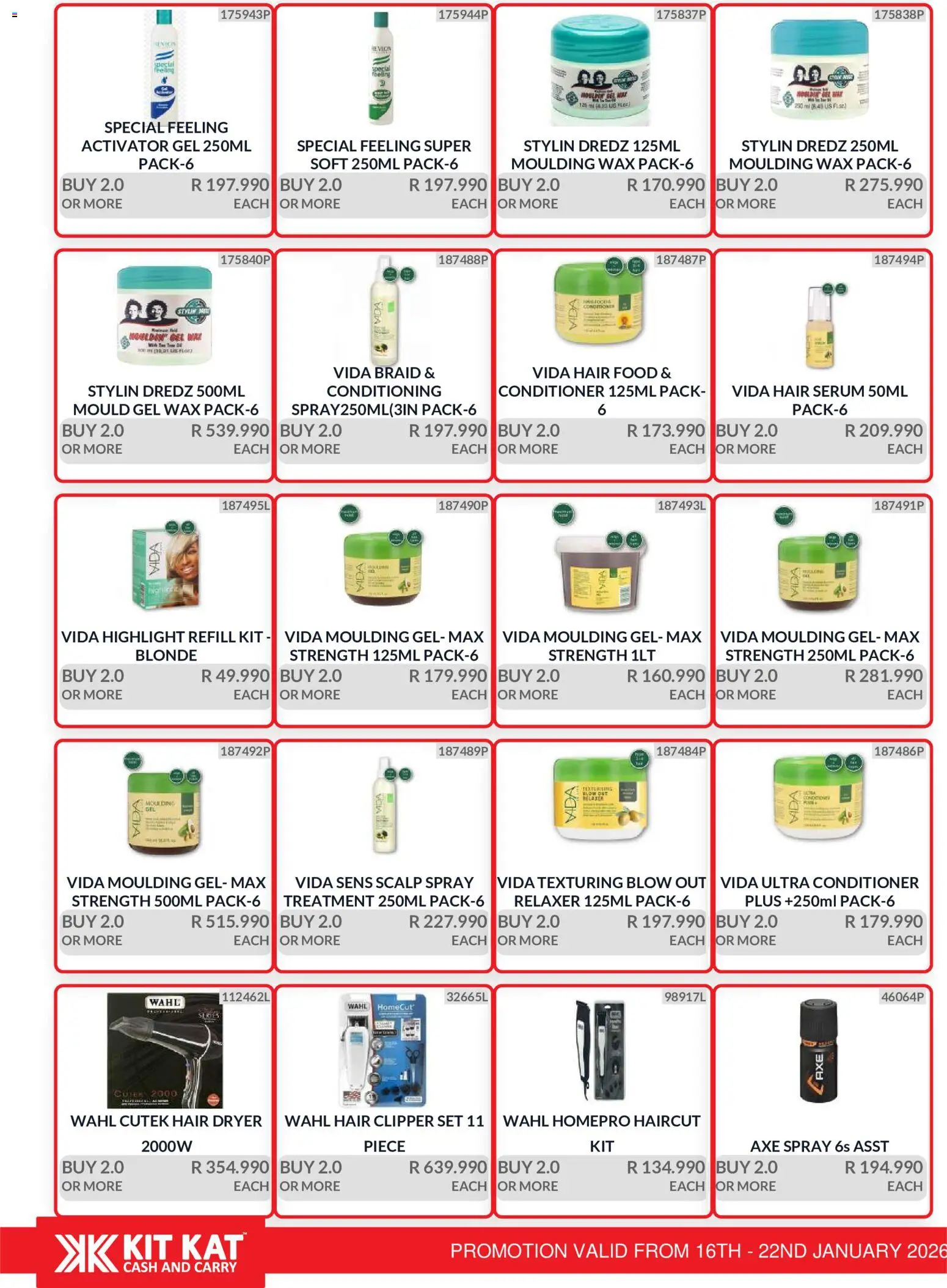 New KIT KAT Cash & Carry catalogue – valid from 16.01.2026 | Page: 19 | Products: Serum, Dryer, Hair clipper, Conditioner