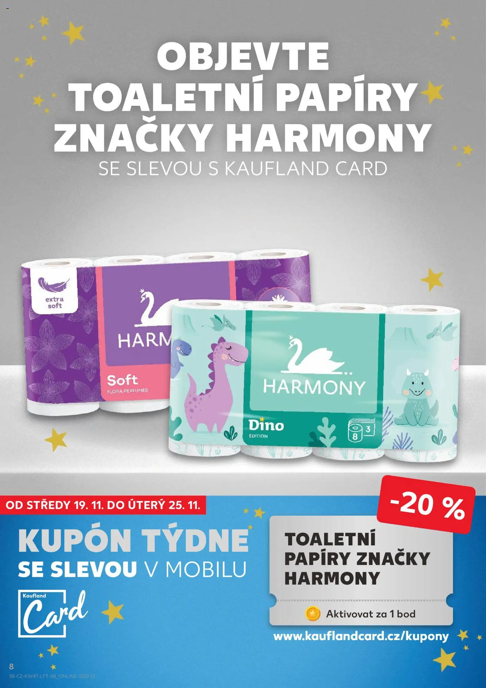 Kaufland leták - Plzeň Bory od 19.11.2025 | Strana: 8 | Produkty: Toaletní papír, Flora