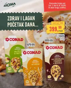 Aroma Market - Zdrav i lagan početak dana - pregled Aroma Market kataloga - važi od 24.07.2025