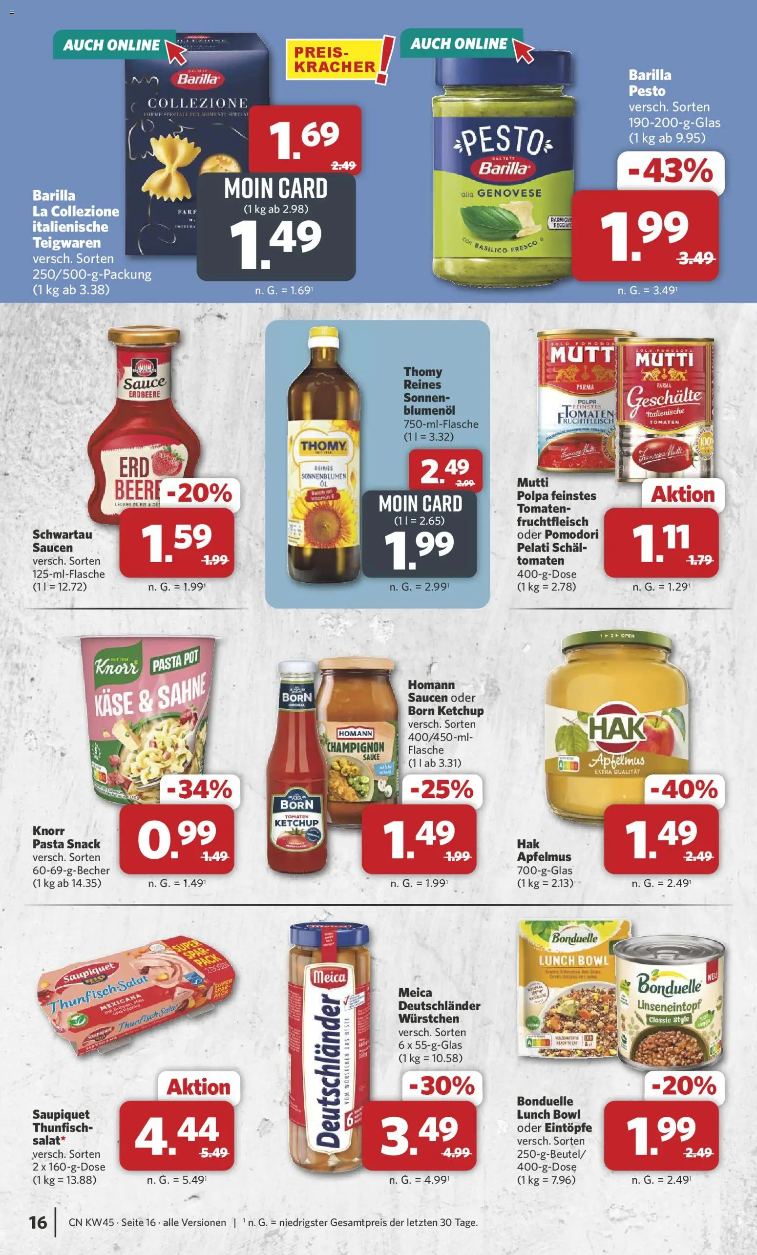 Combi - Black Friday – gültig ab 03.11.2025 | Seite: 17 | Produkte: Barilla, Tomaten, Schal, Eis