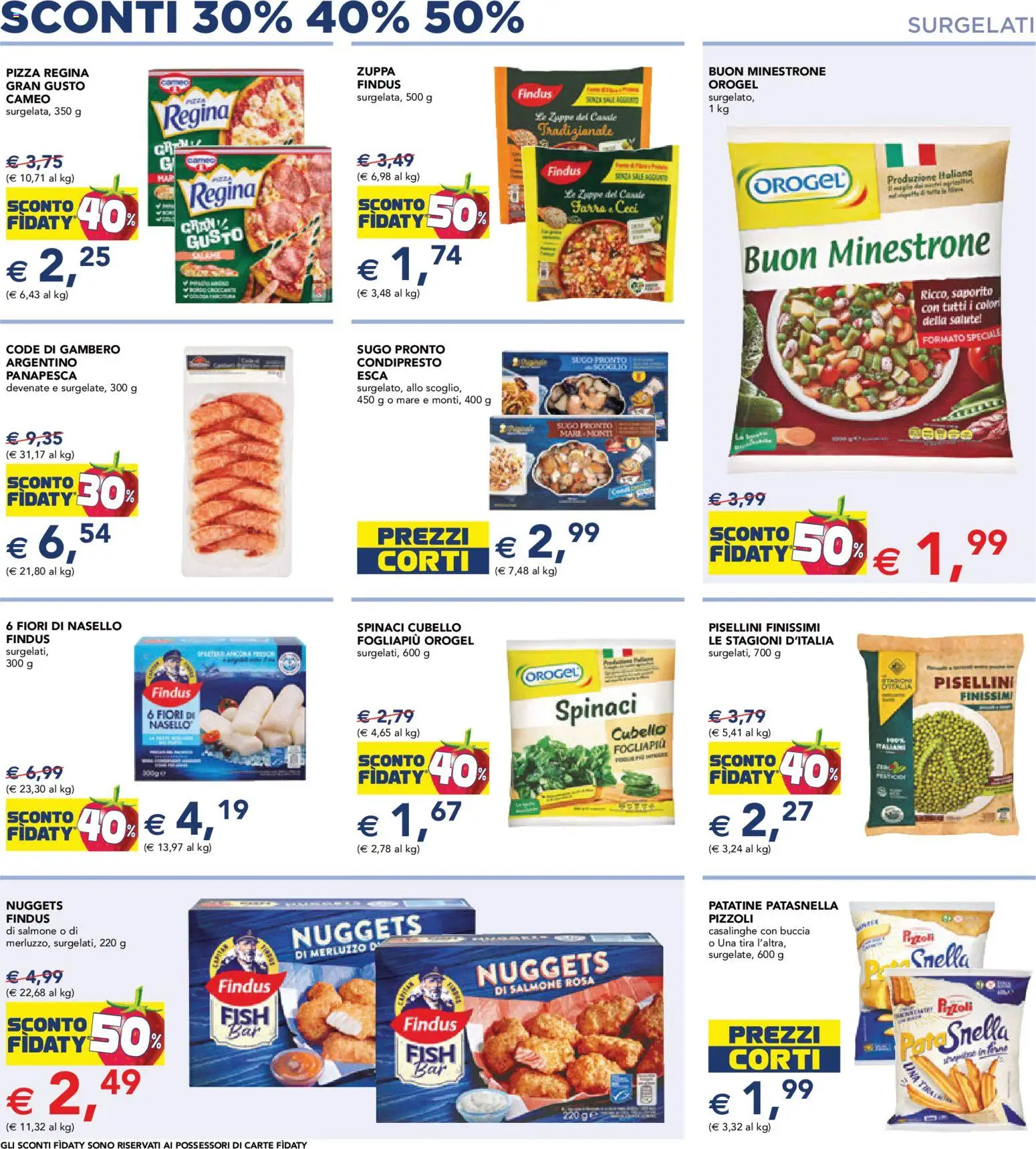 Volantino Esselunga S del 02.01.2026 | Pagina: 3 | Prodotti: Pizza, Spinaci, Sugo, Nasello