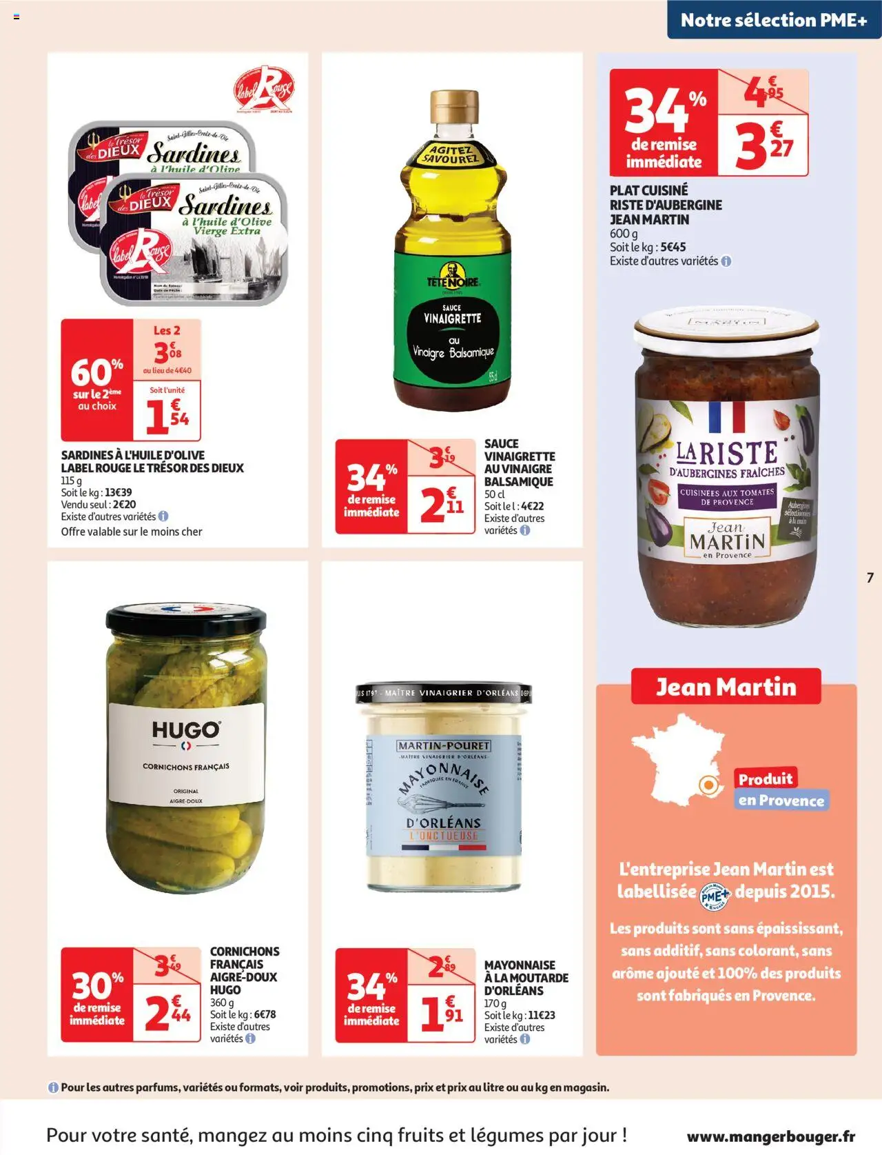  | Page: 7 | Produits: Sardines, Mayonnaise, Vinaigre, Tomates