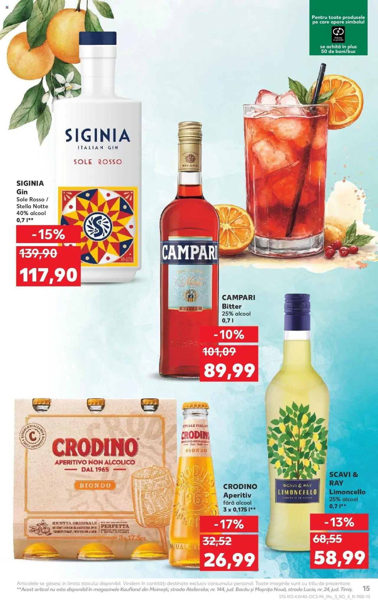 Noul catalog Kaufland – valabil de la 01.10.2025 | Pagină: 15 | Produse: Gin