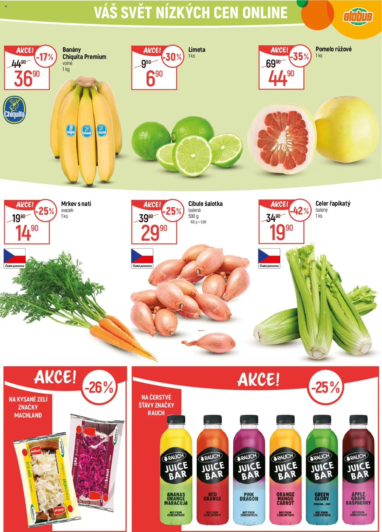 Globus leták od 05.11.2025 | Strana: 17 | Produkty: Šalotka, Pomelo, Mrkev, Kysané zelí