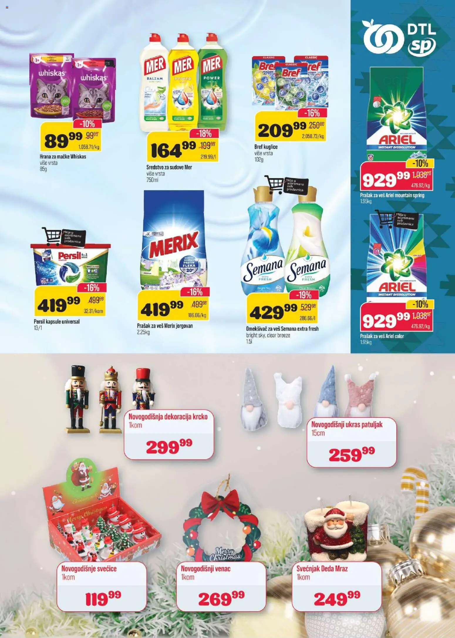 Senta Promet katalog - važi od 17.12.2025 | Strana: 19 | Proizvode: Bref, Ariel, Kapsule, Prašak za veš