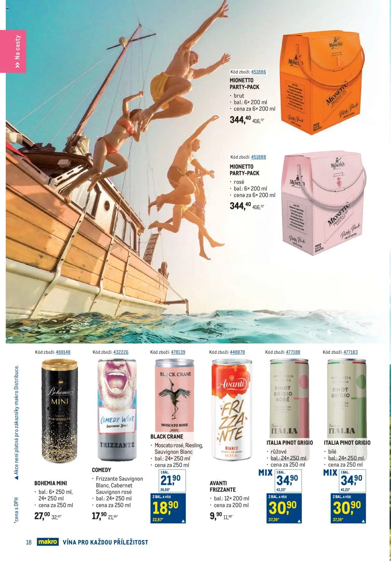 Makro leták  - Letní vína od 04.06.2025 | Strana: 18 | Produkty: Prosecco, Moscato, Frizzante, Mionetto