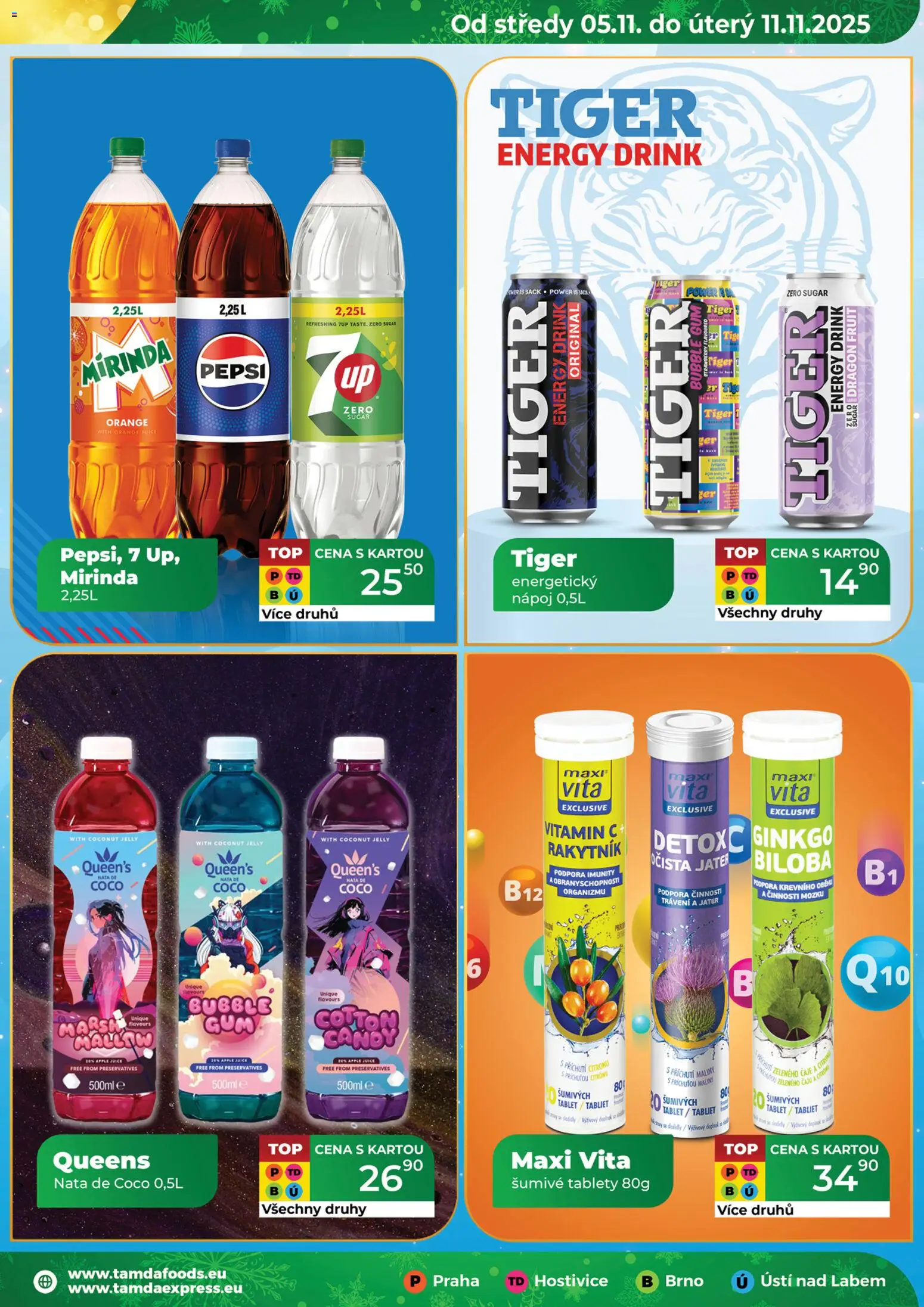 Tamda Foods leták od 05.11.2025 | Strana: 17 | Produkty: Tiger energy, Tablet, Energetický nápoj, Čaje