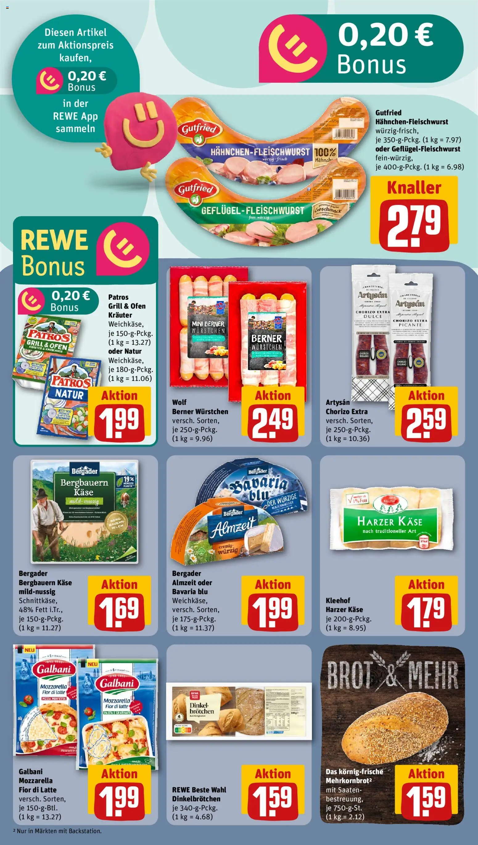 Rewe Prospekt 	 – gültig ab 20.04.2026 | Seite: 14 | Produkte: Grill, Mozzarella, Patros, Pizza