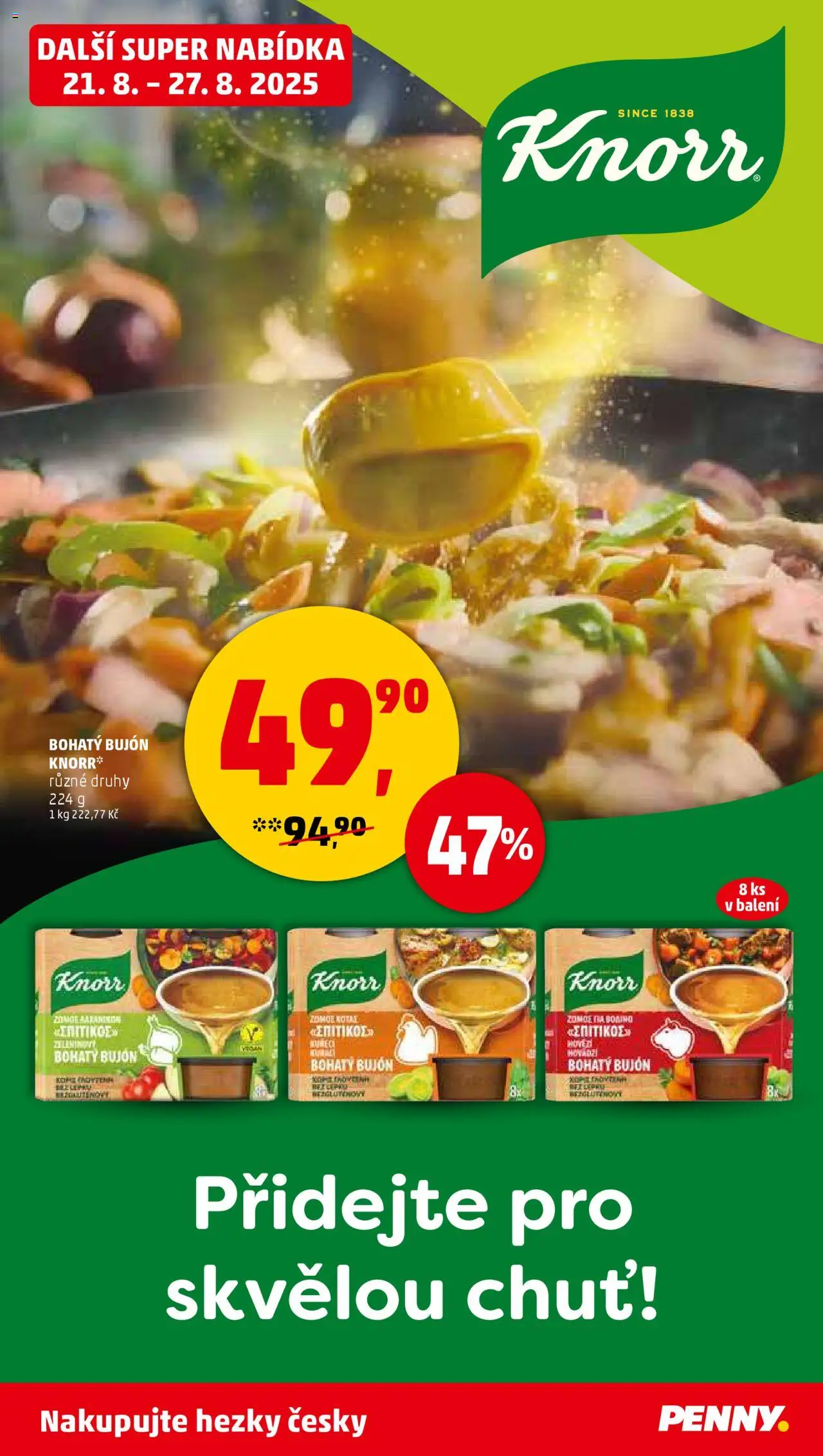 Penny Market leták - Čtvrtečník od 21.08.2025 | Strana: 31 | Produkty: Knorr, Bujón
