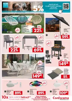 Pré-visualização Conforama folheto válido de 26.03.2026 | Página: 9 | Produtos: Cadeiras, Almofada, Mesa, Cadeira