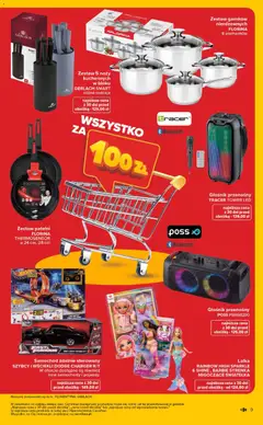 Pogląd oferty "Carrefour Gazetka - Wyprzedaż" - ważna od 05.01.2026 | Strona: 9 | Produkty: Głośnik, Lalka, Barbie, Samochód zdalnie sterowany