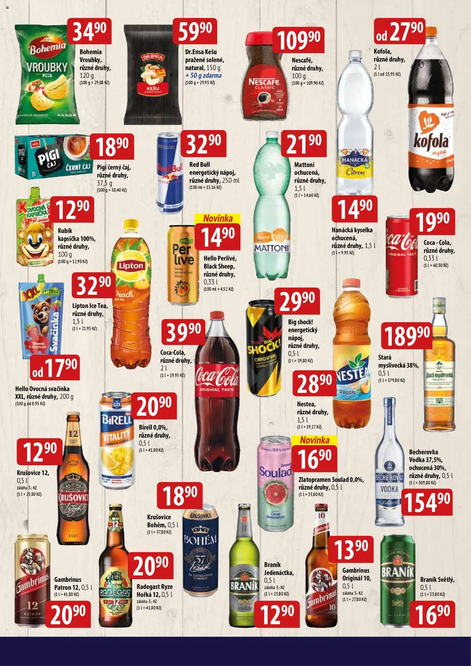 BALA velký leták + od 15.04.2026 | Strana: 5 | Produkty: Nescafé, Citron, Becherovka, Big Shock