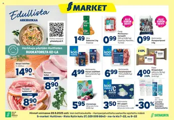 S-market-mainoslehti voimassa 24.09.2025 alkaen