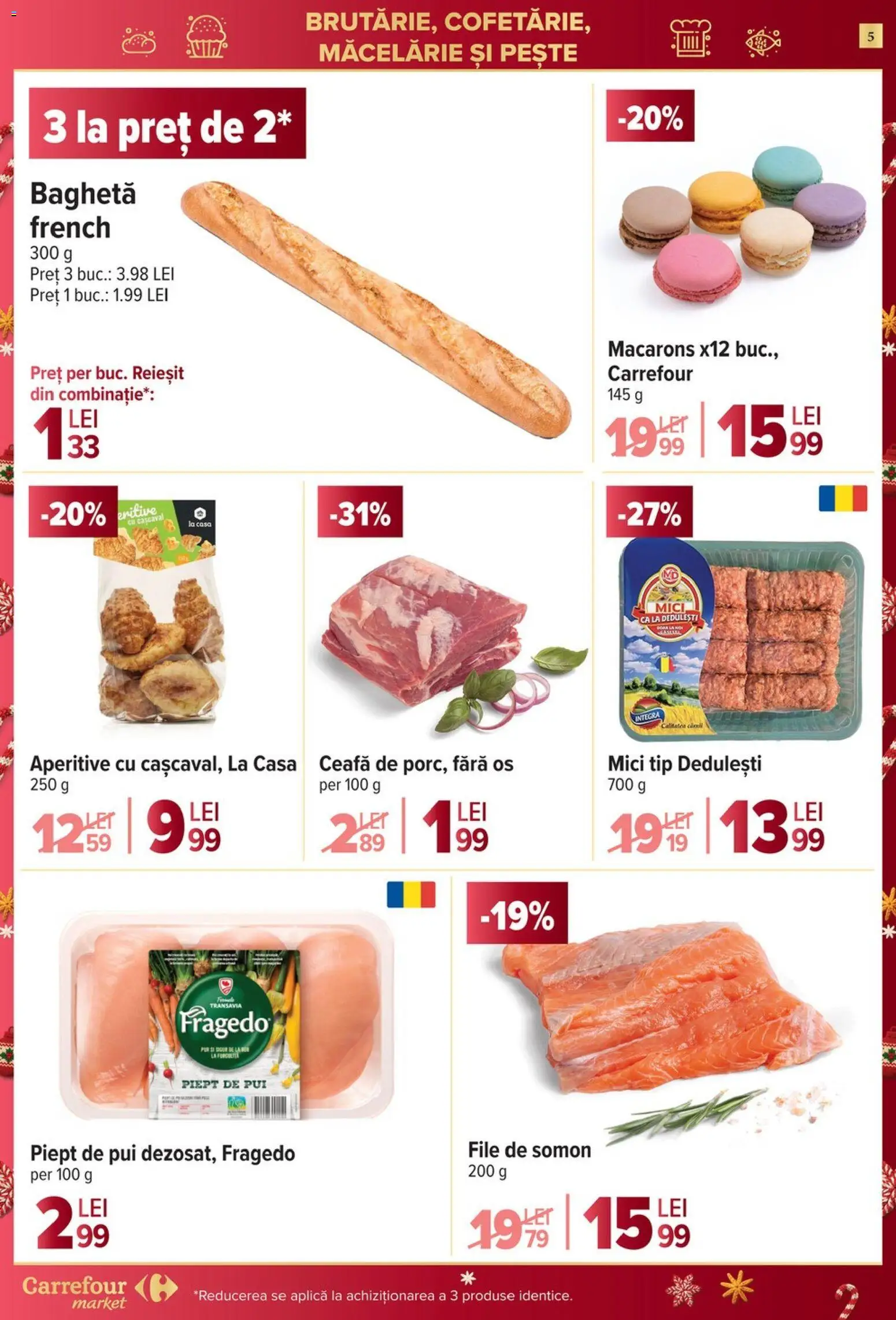 Noul catalog Carrefour – valabil de la 27.12.2025 | Pagină: 5 | Produse: Hacıyatmaz Kedi Oyuncağı, Cașcaval, Mici, Macarons