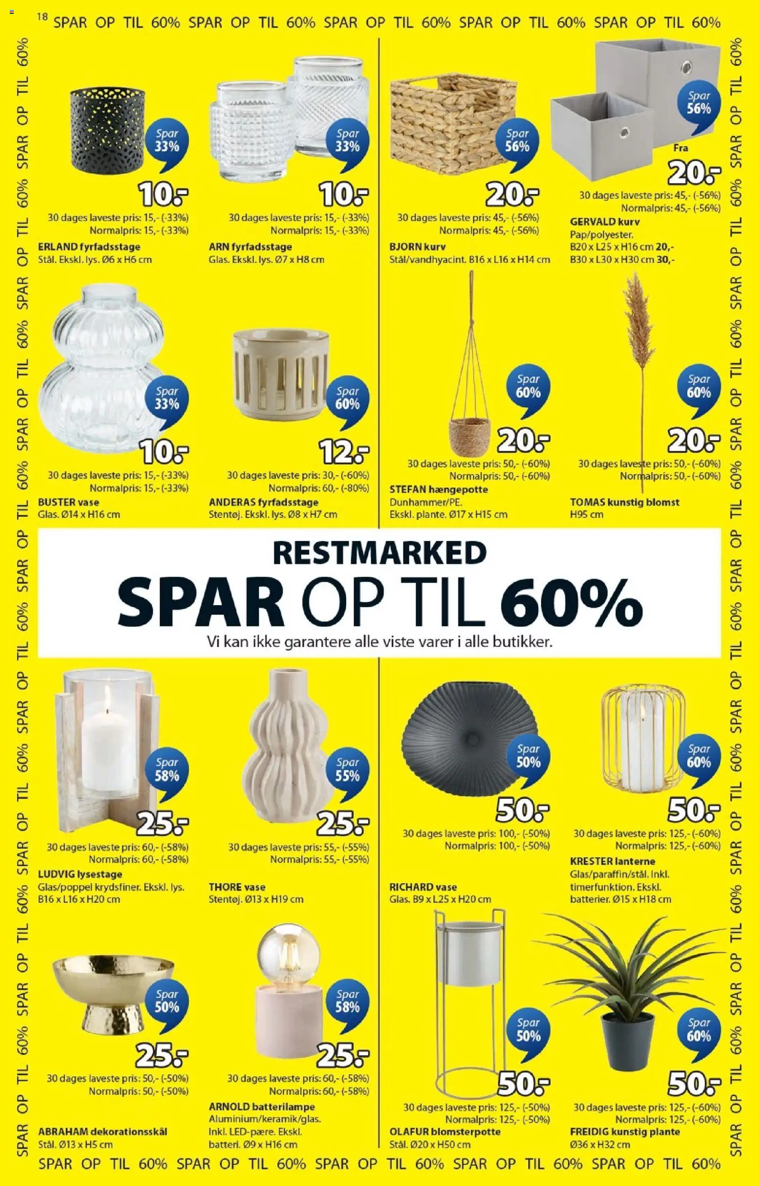 JYSK tilbudsavis – gyldig fra 31.12.2025 | Side: 18 | Produkter: Kurv, Vase