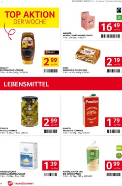 Transgourmet Flugblatt ab 19.01.2026 gültig | Seite: 16 | Produkte: Gurken, Zucker, Libacomb, Tomaten