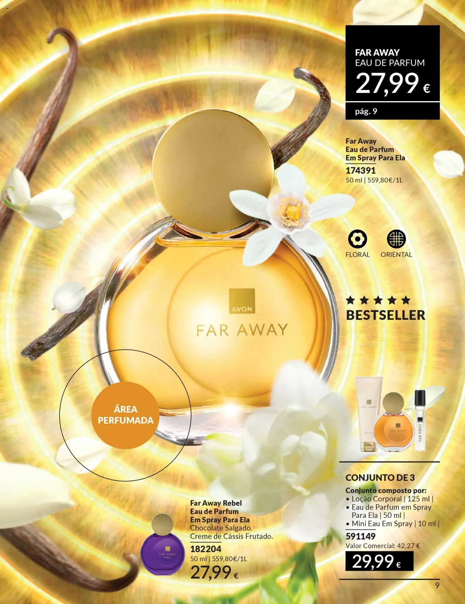 Catálogo Avon Campanha 3 │ válido de 01.03.2026 | Página: 9 | Produtos: Perfume, Chocolate, Creme
