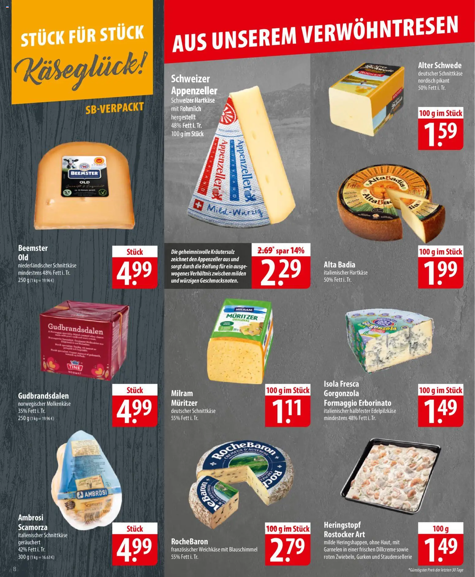 Famila Prospekt 	 – gültig ab 16.02.2026 | Seite: 8 | Produkte: Garnelen, Milram, Gurken