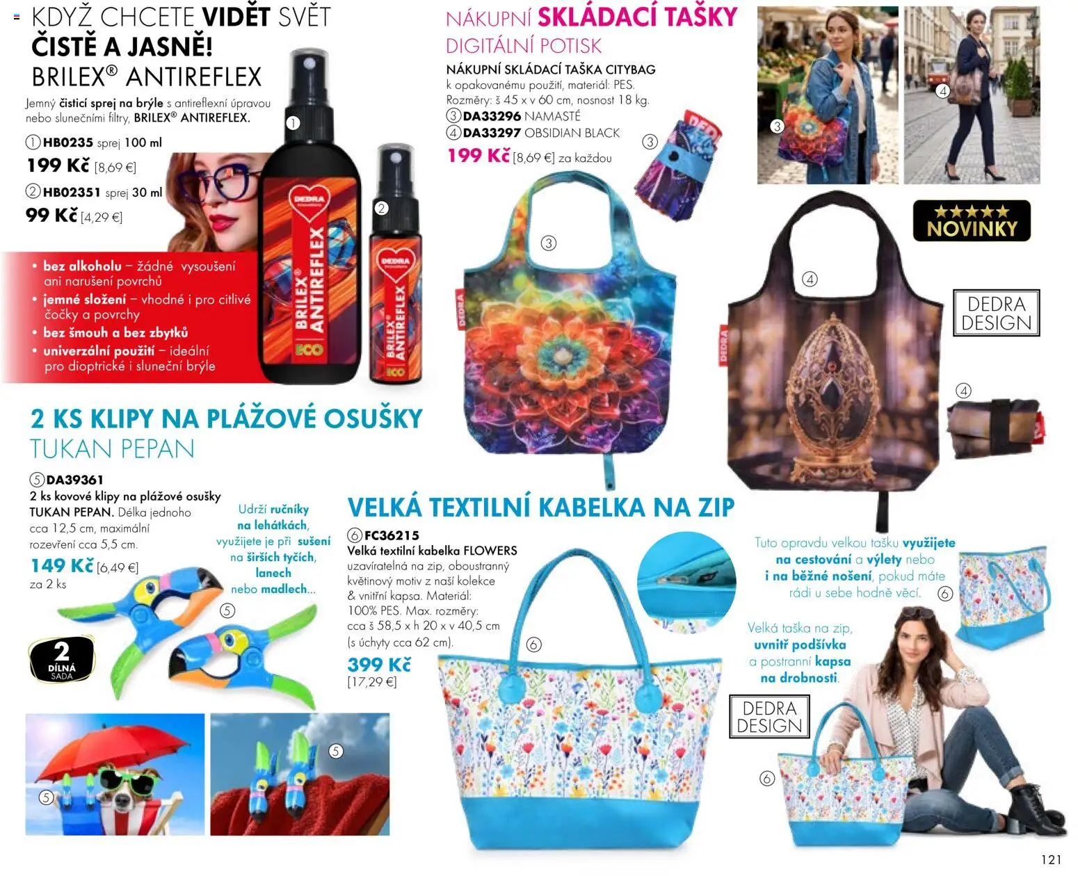 Nové Dedra akcie – leták je platný od 24.04.2026 | Strana: 21 | Produkty: Kabelka, Taška