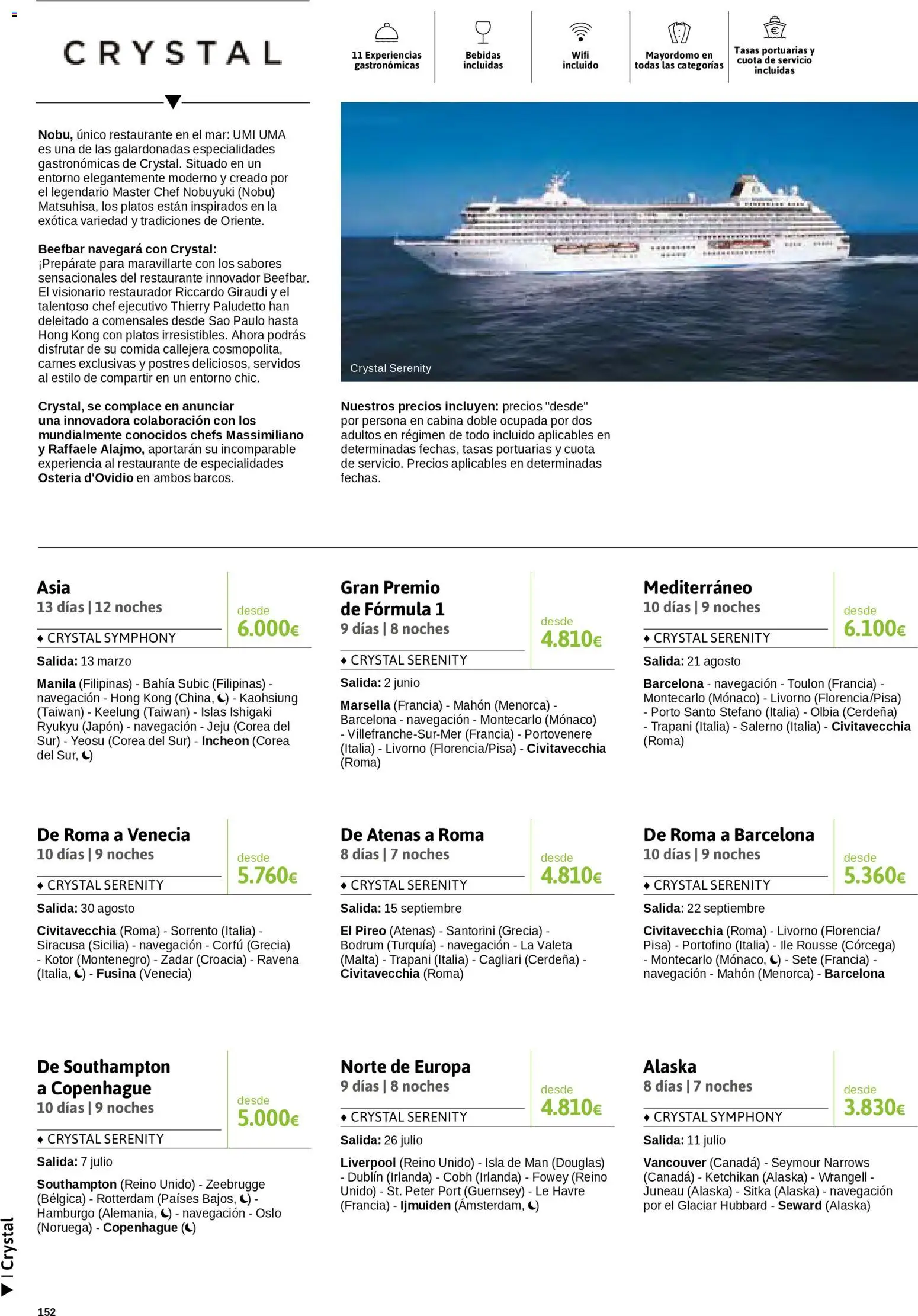 Viajes El Corte Inglés Cruceros marítimos │ válido desde el 01.01.2026 | Página: 153 | Productos: Navegación