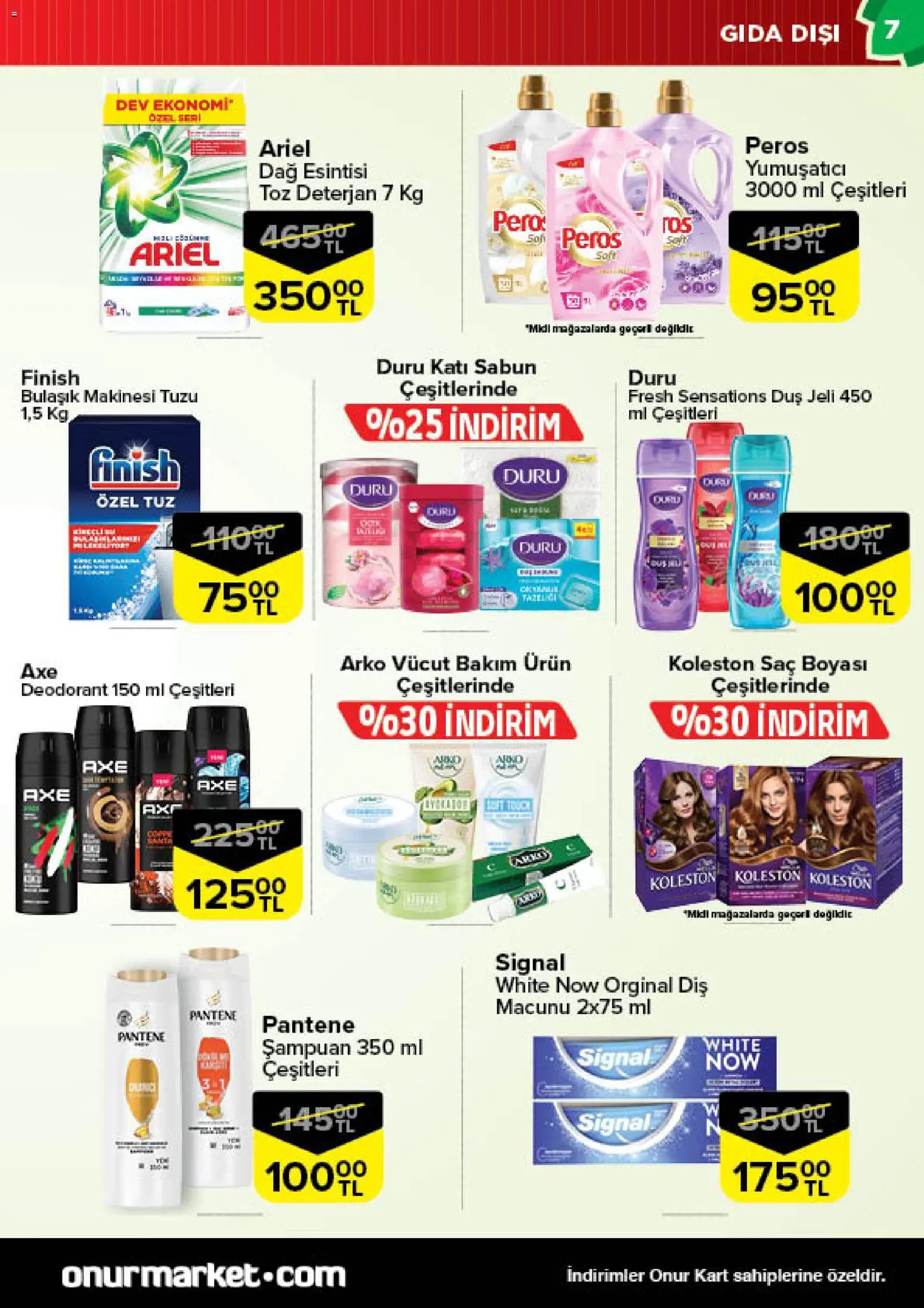 Onur Market aktüel ürünler kataloğu yayımlandı! Bu hafta 11 - 24 Kasım 2025 günü Onur Market indirimli ürünleri