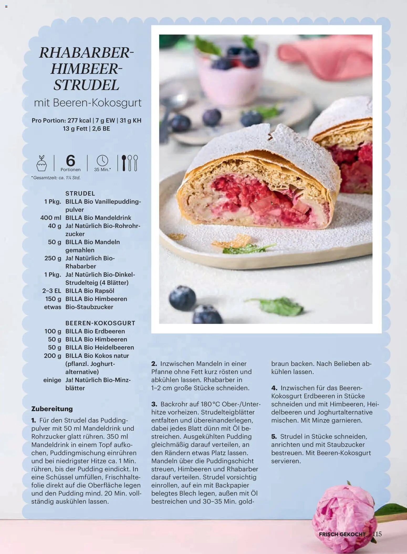 Billa Frisch Gekocht gültig ab 01.05.2026 | Seite: 115 | Produkte: Erdbeeren, Zucker, Joghurt, Öl