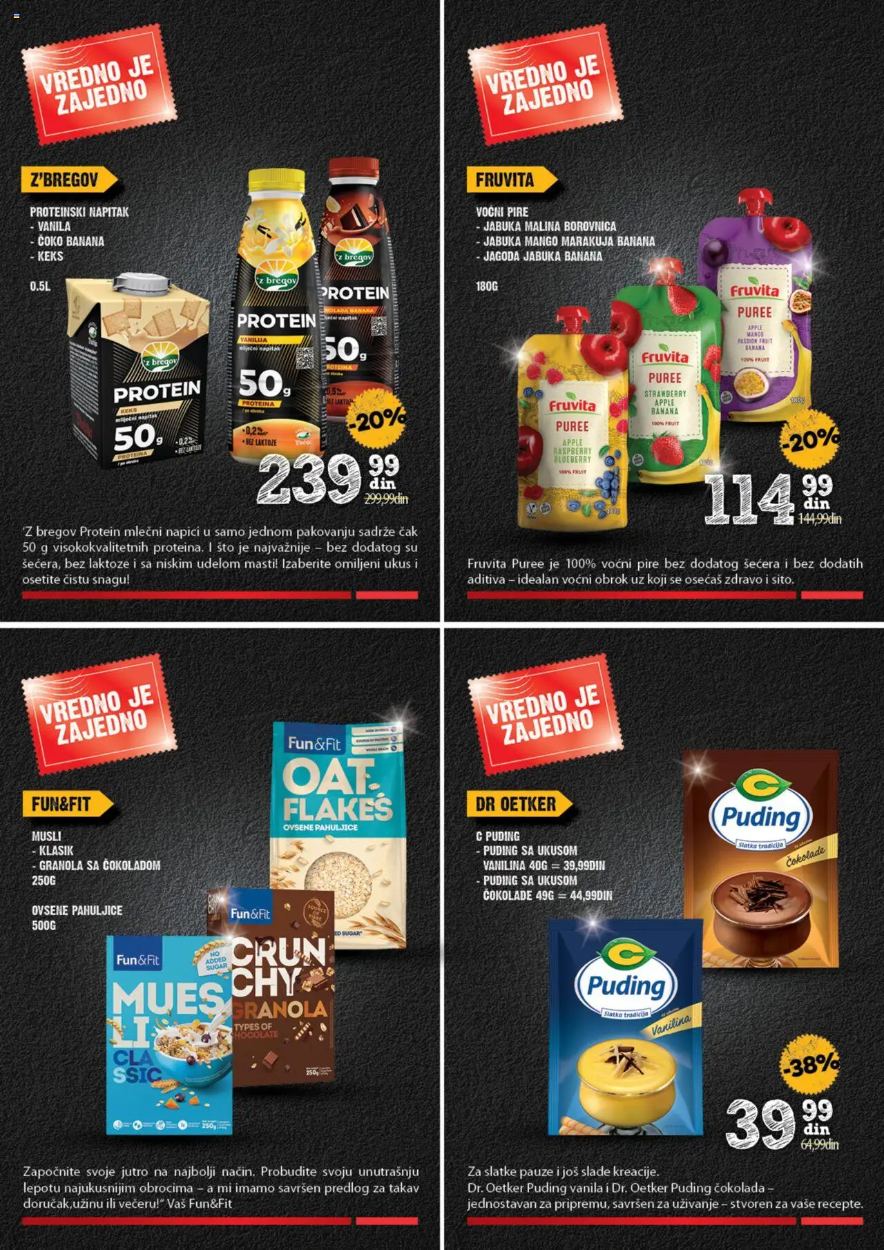 Idea katalog - važi od 16.10.2025 | Strana: 8 | Proizvode: Sto, Jagoda, Dr. Oetker, Fruvita