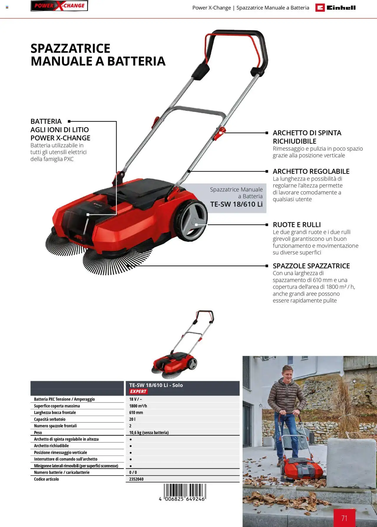 Volantino Einhell del 06.02.2025 | Pagina: 71 | Prodotti: Coperta, Batteria, Batterie, Caricabatterie