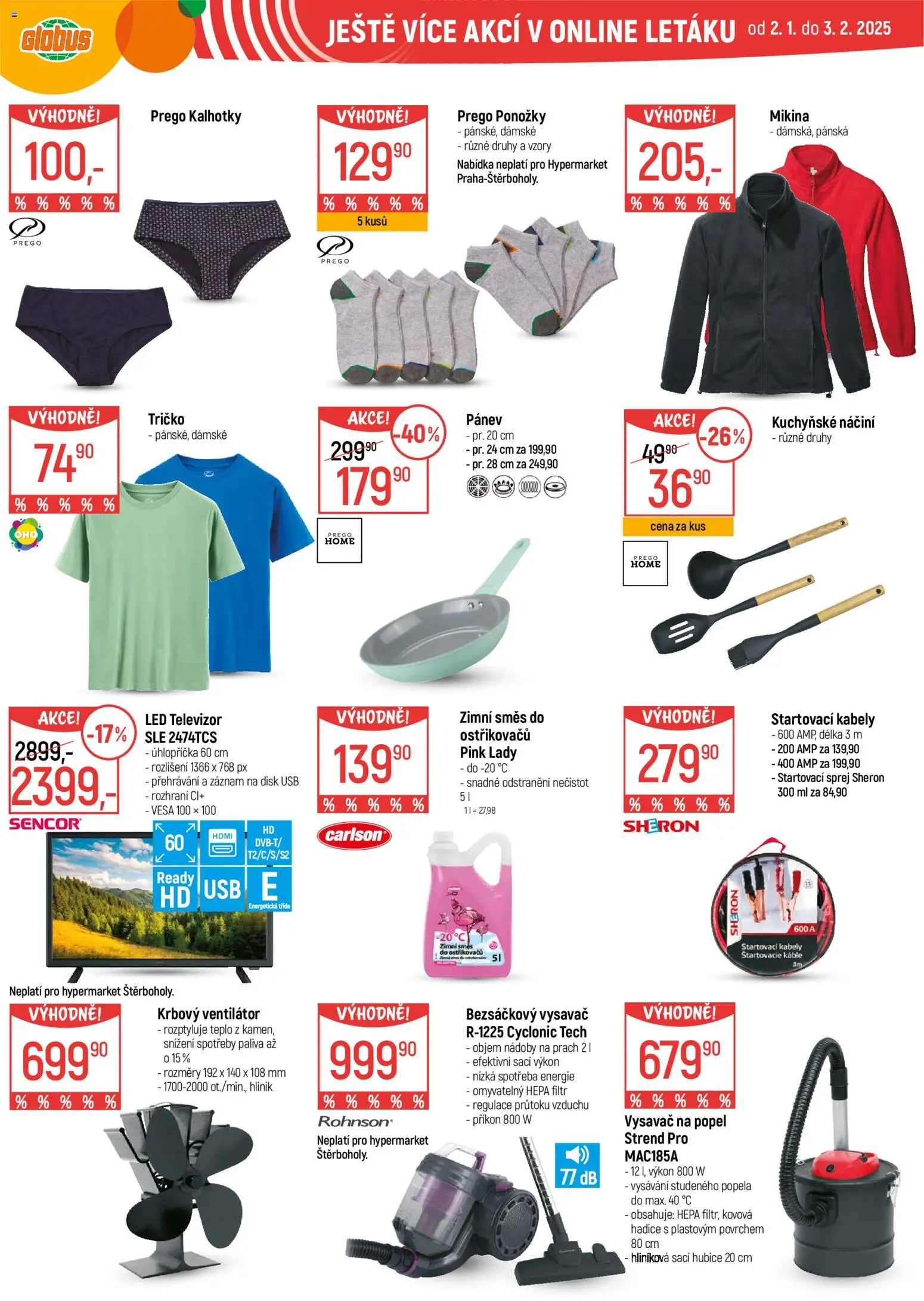 Globus leták - Chomutov od 07.01.2026 | Strana: 34 | Produkty: Vysavač, Ventilátor, Pink Lady, Vysavač na popel