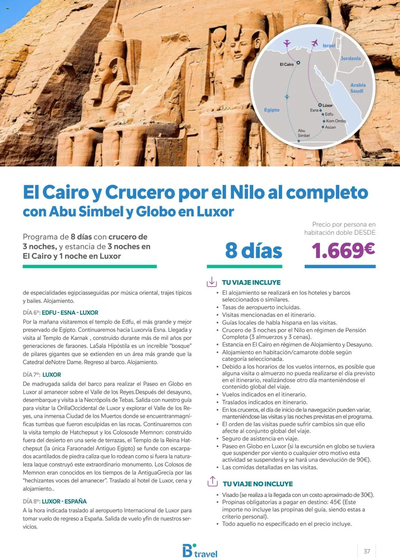 B the travel brand Egipto │ válido desde el 15.04.2024 | Página: 37 | Productos: Navegación