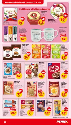 Náhled letáku Penny Market leták od 25.03.2026 | Strana: 21 | Produkty: Tyčinky, Banán, Mysli, Dove